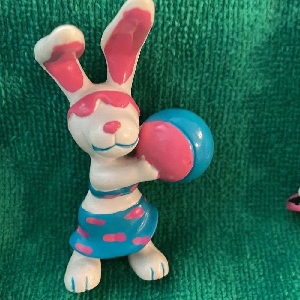 Vintage 1989 Applause Beach Bunnies toy figurine bundle (mlb)